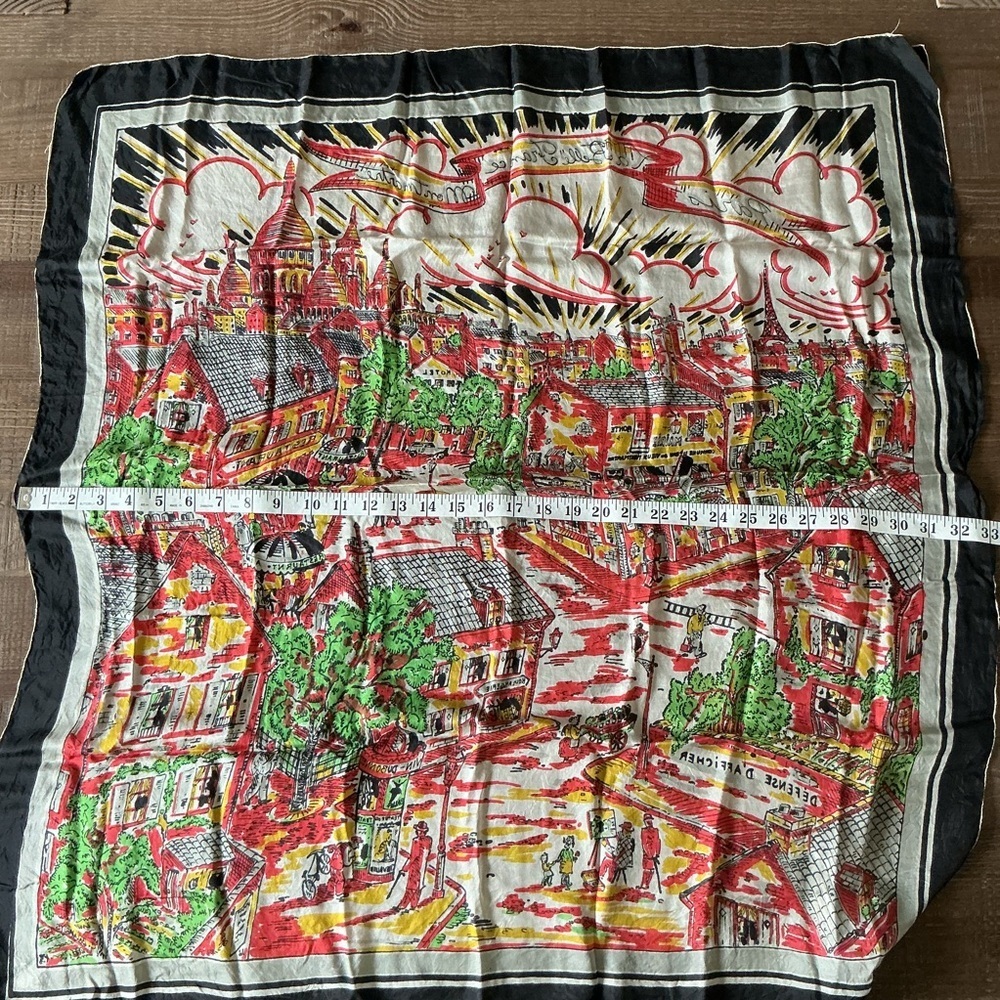 Colorful Vintage Fashion Silky Feel Patterned Scarves Bundle of 4 - Picture 8 of 12
